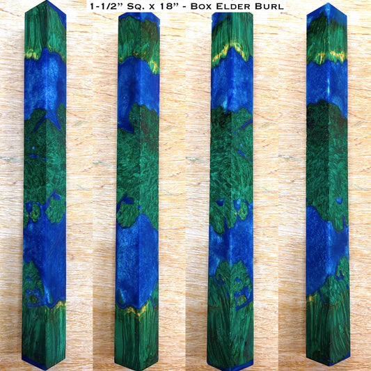Stabilized Box Elder Burl 18” Hybrid XL Call / Cue Block
