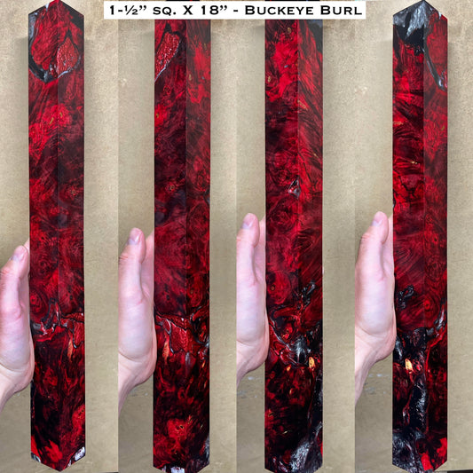 Stabilized Buckeye Burl 18” Hybrid XL Call / Cue Block