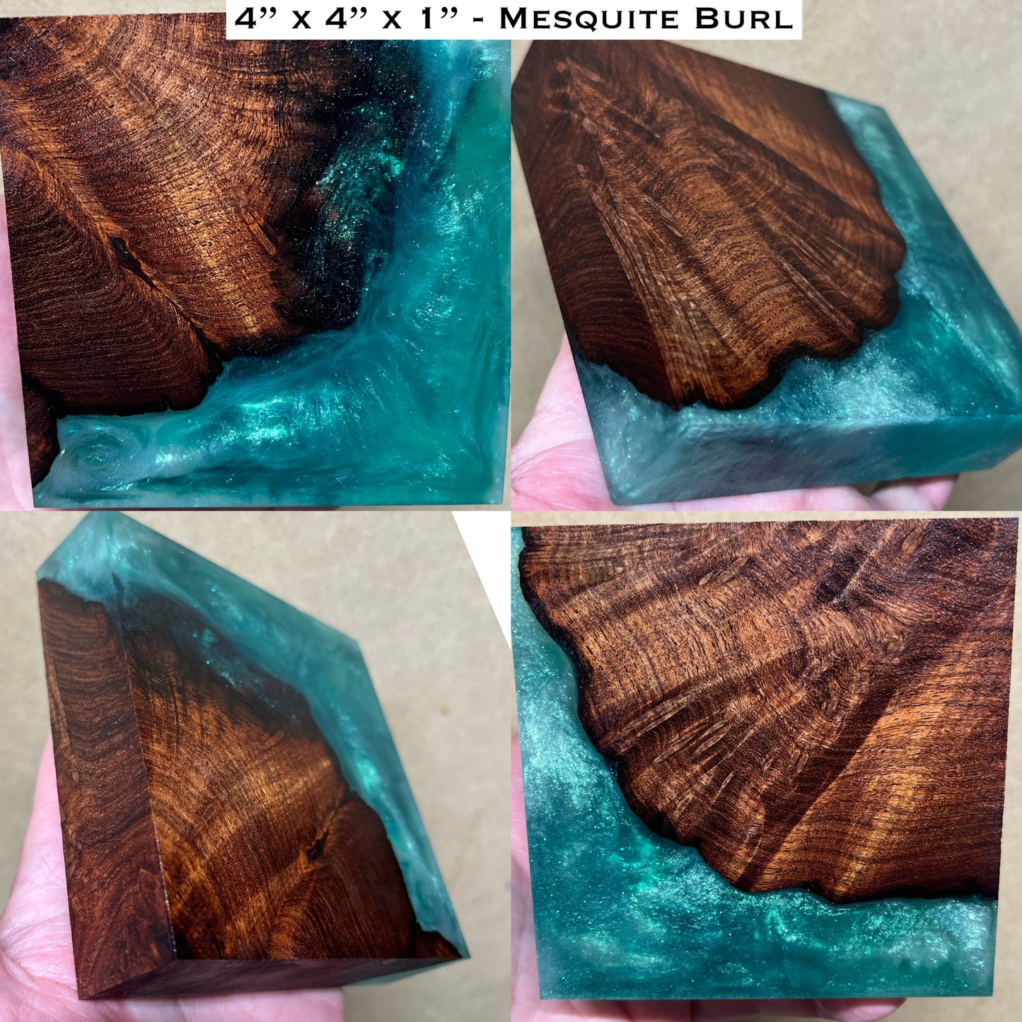 Stabilized Mesquite Burl Hybrid Turkey Pot Call Block