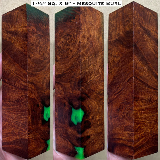 Stabilized Mesquite Burl 6” Hybrid Duck Call / Handle Blank
