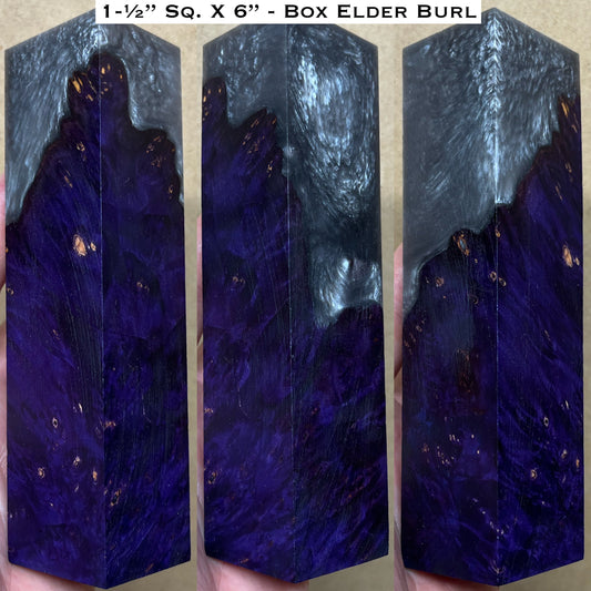 Stabilized Box Elder Burl 6” Hybrid Duck Call / Handle Blank