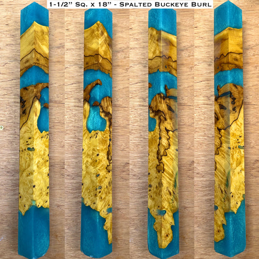 Stabilized Buckeye Burl 18” Hybrid XL Call / Cue Block
