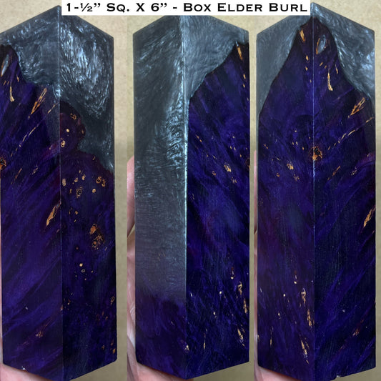 Stabilized Box Elder Burl 6” Hybrid Duck Call / Handle Blank