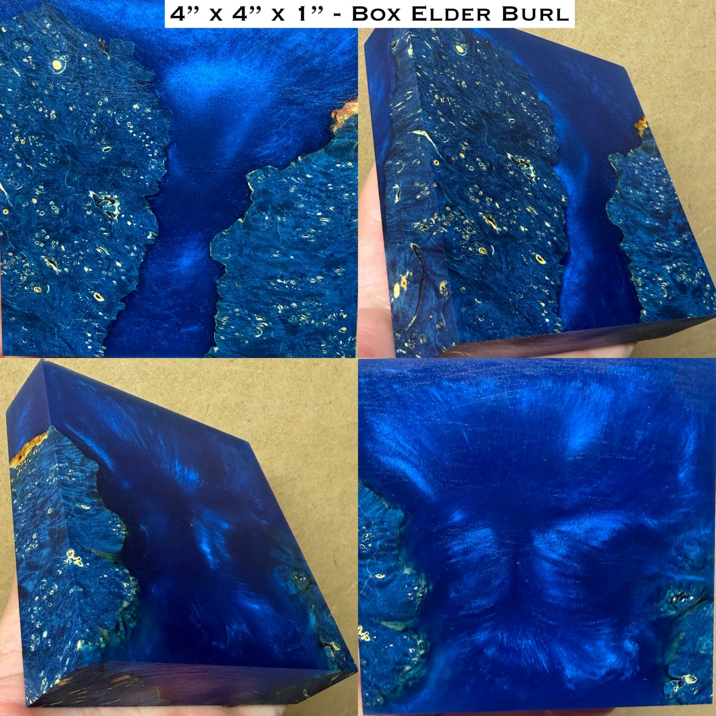 Stabilized Box Elder Burl Hybrid Turkey Pot Call Block