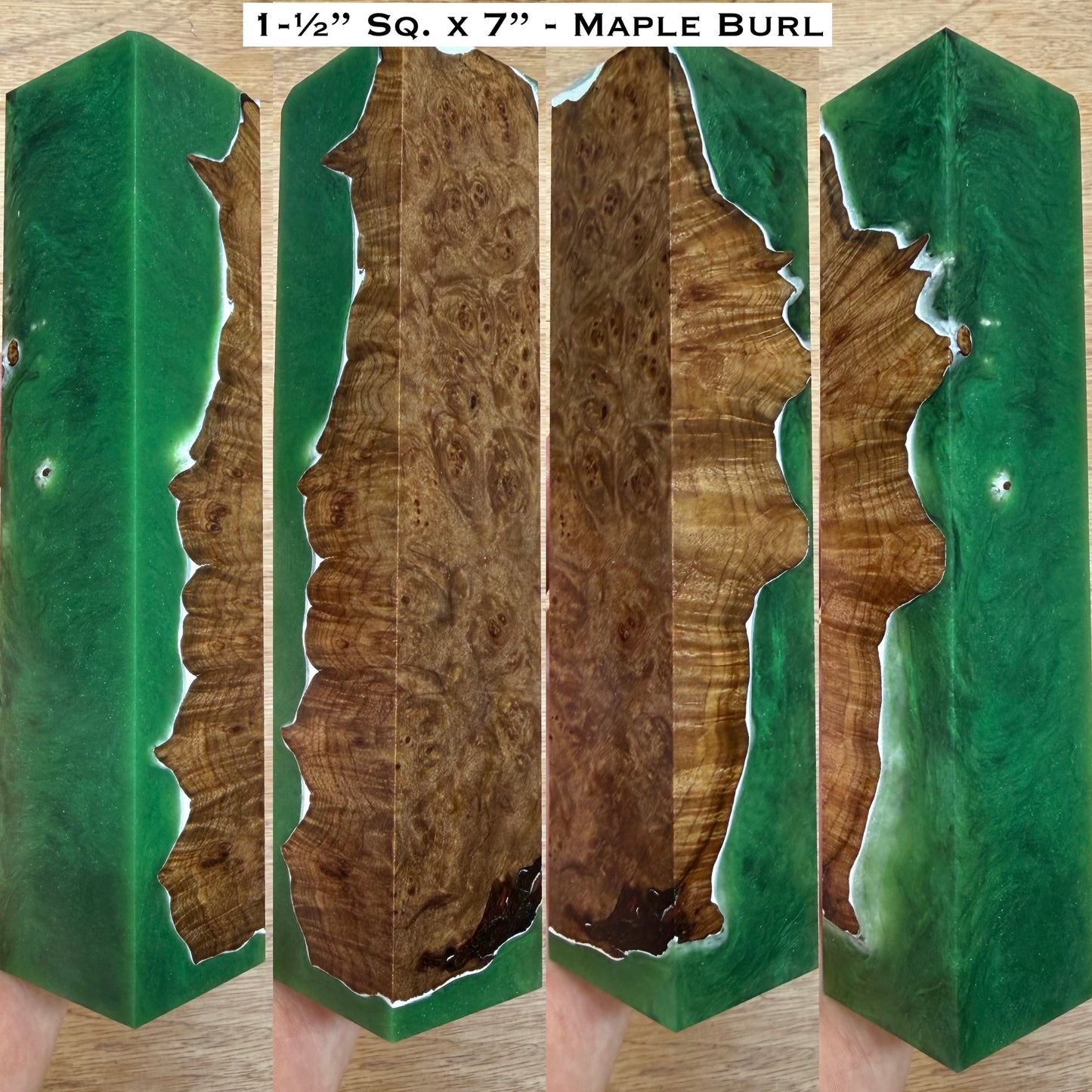 Stabilized Maple 7” Hybrid Duck Call / Handle Blank