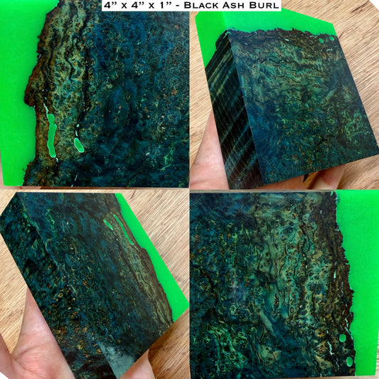 Stabilized Black Ash Burl Hybrid Turkey Pot Call Block