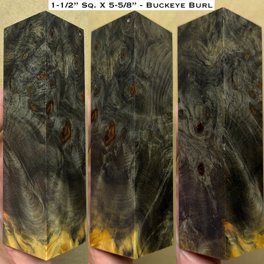 Stabilized Buckeye Burl 5-5/8” Duck Call / Handle Blank