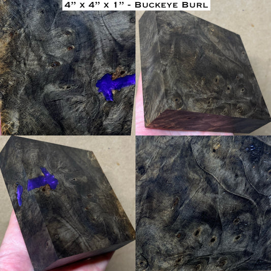 Stabilized Buckeye Burl Hybrid Turkey Pot Call Block